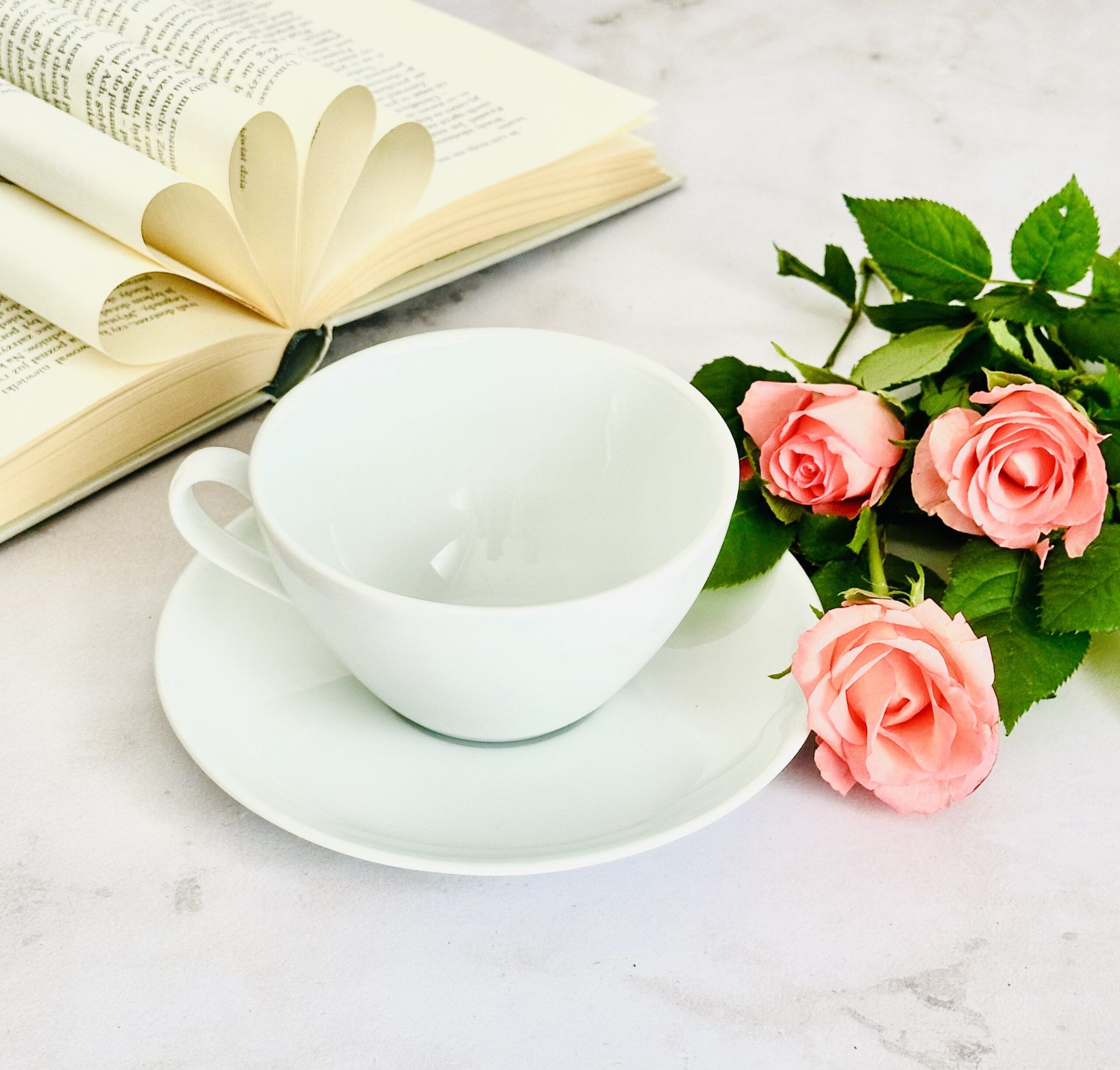 ART BOX PORCELANOWA FILIŻANKA ZE SPODKIEM - obrazek 3