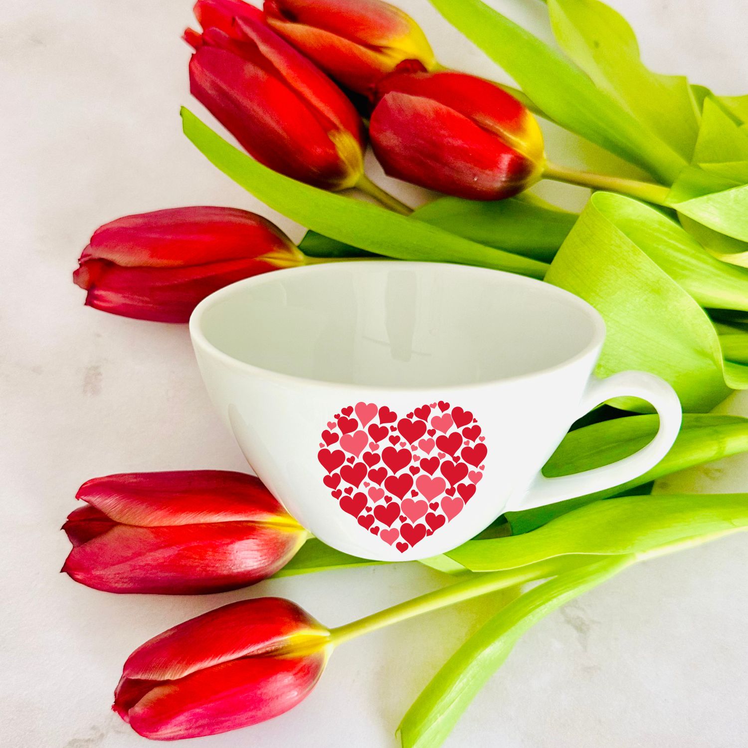 ART BOX PORCELANOWA FILIŻANKA ZE SPODKIEM - obrazek 4